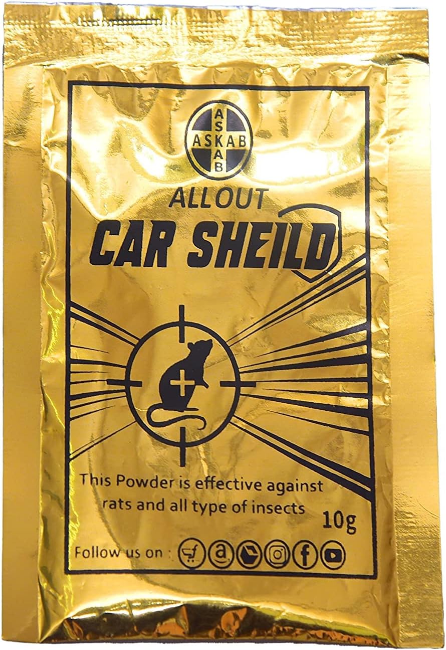 Car Rat Protection Powder Car Sheild Rat Repellent Powder for Car (10 Gram) Pack of 5