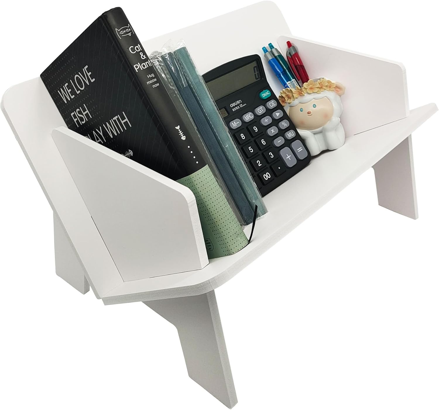Amazon.com: MIAO YUAN Desktop Bookshelf, Countertop Storage Shelf, Home ...