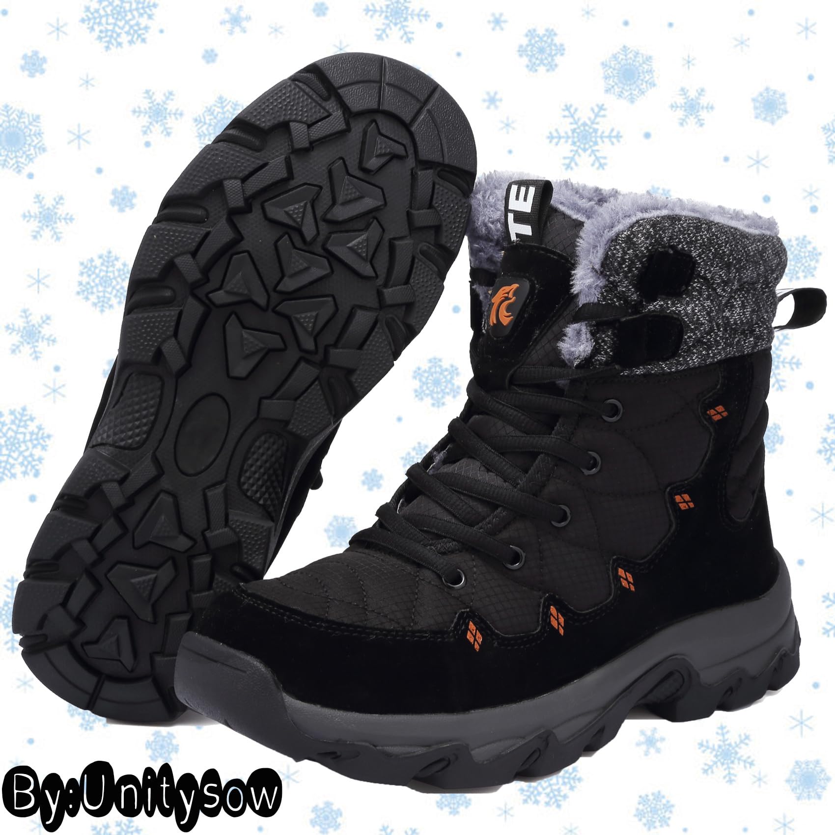 Buty Zimowe Męskie Damskie Ciepłe Z Podszewką Buty Snieżne Outdoorowe Futrzane Buty Zimowe Wygodne Codzienne Buty do Chodzenia