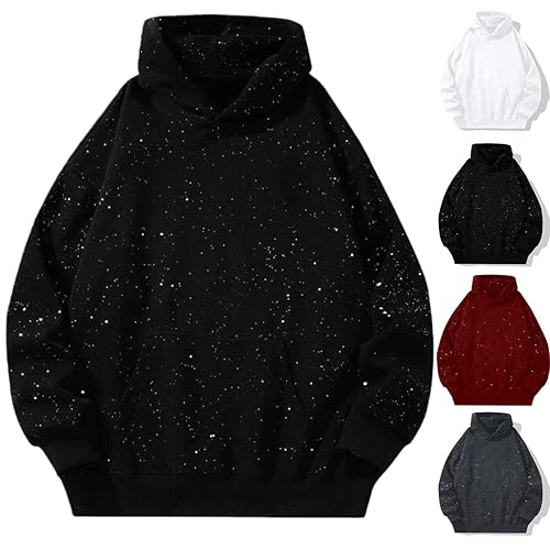 Glitter Sparkle Hoodies Y2K Aesthetic Bedazzled Bling Hoodie with Pockets