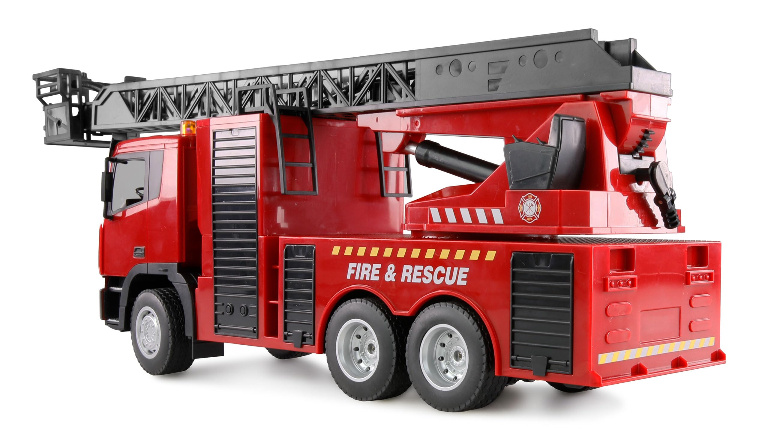 Amewi Veicolo dei vigili del fuoco con scala girevole 1:18 RTR telecomandato RC bambini 8 anni
