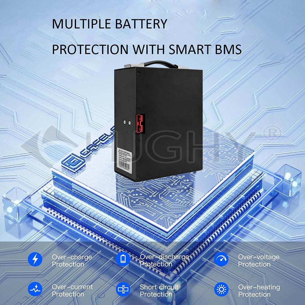 Batteria al Litio per Carrello elevatore Elettrico da 48 V 10 Ah 15 Ah 20 Ah 30 Ah, Batteria per transpallet da 48 Volt per carico e Scarico, Motore per Carrello impilatore