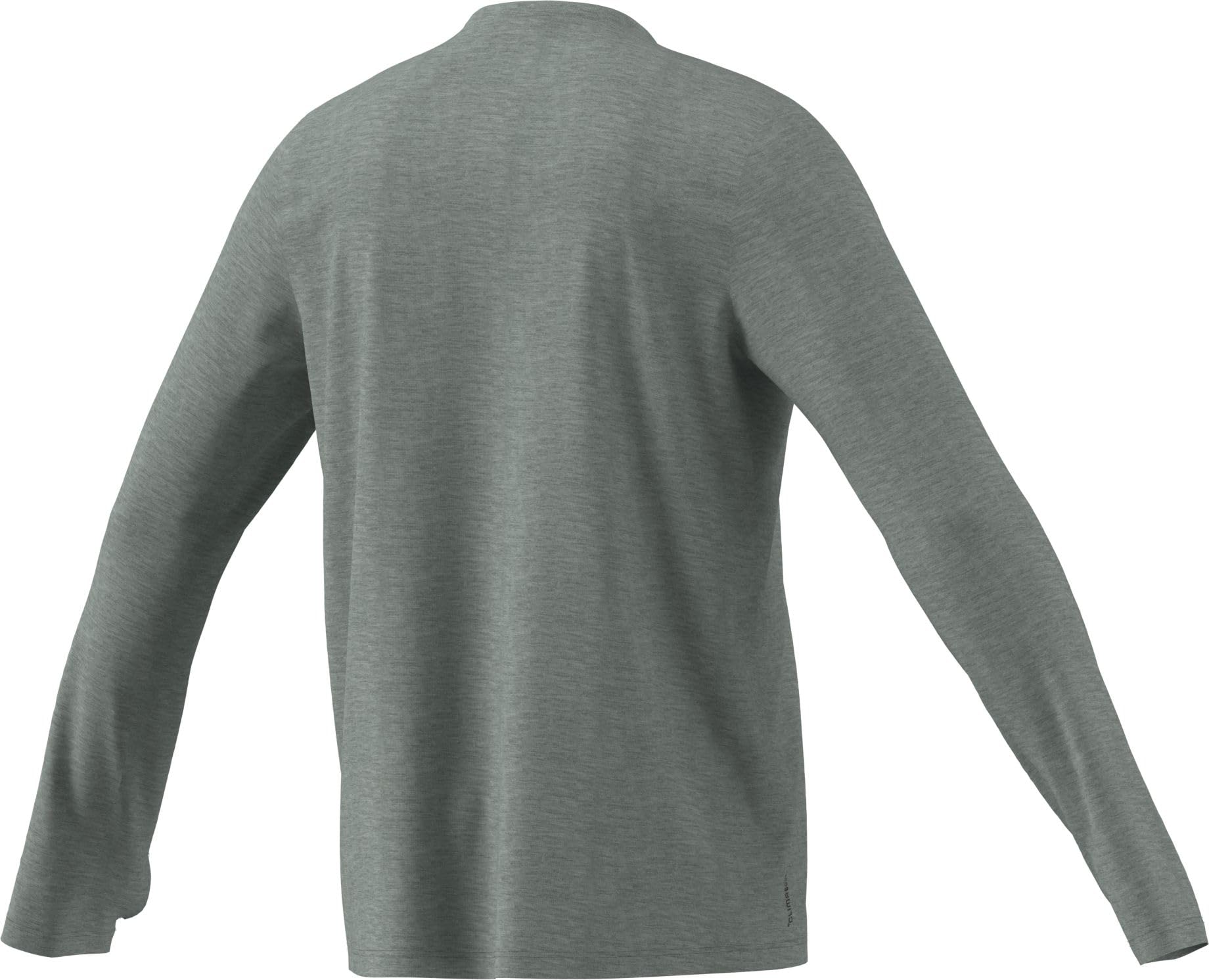 adidas heren adi365 Running Essentials Long Sleeve, medium grey heather, XS