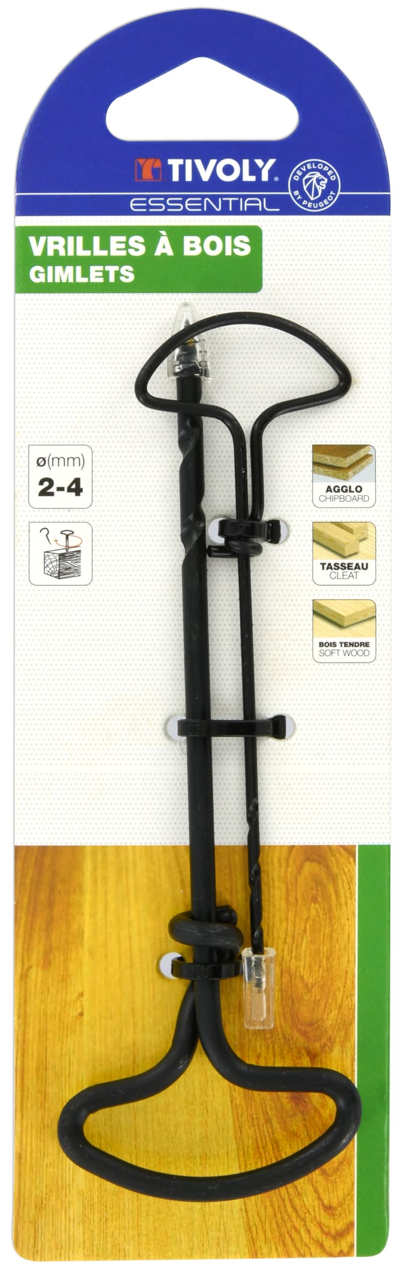 TIVOLY 11100720204 - Pack Barrena 2-4 mm largo 110 > 135 mm (Envase de 2 pz.)