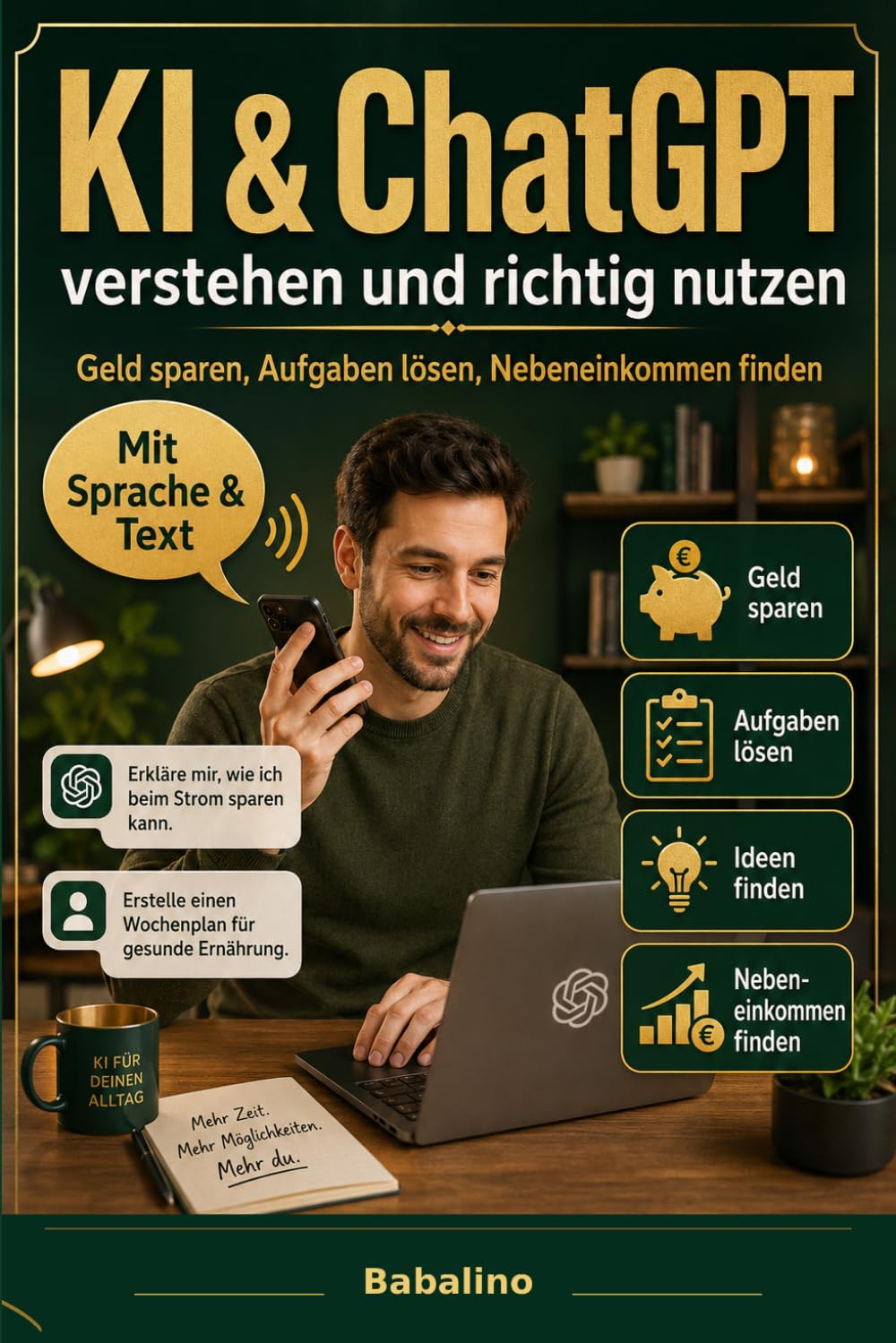 KI & ChatGPT verstehen und richtig nutzen: Geld sparen, Aufgaben lösen und Nebeneinkommen finden