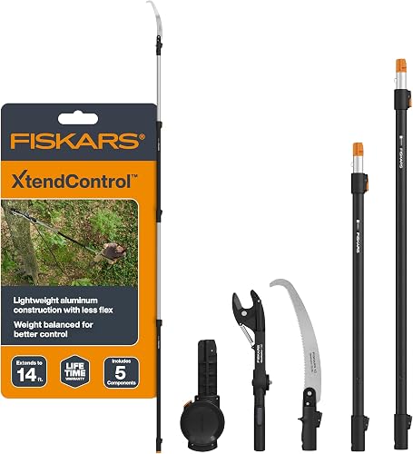 3-14 Ft XtendControl Extendable Pole Saw & Tree Pruner Modular Set