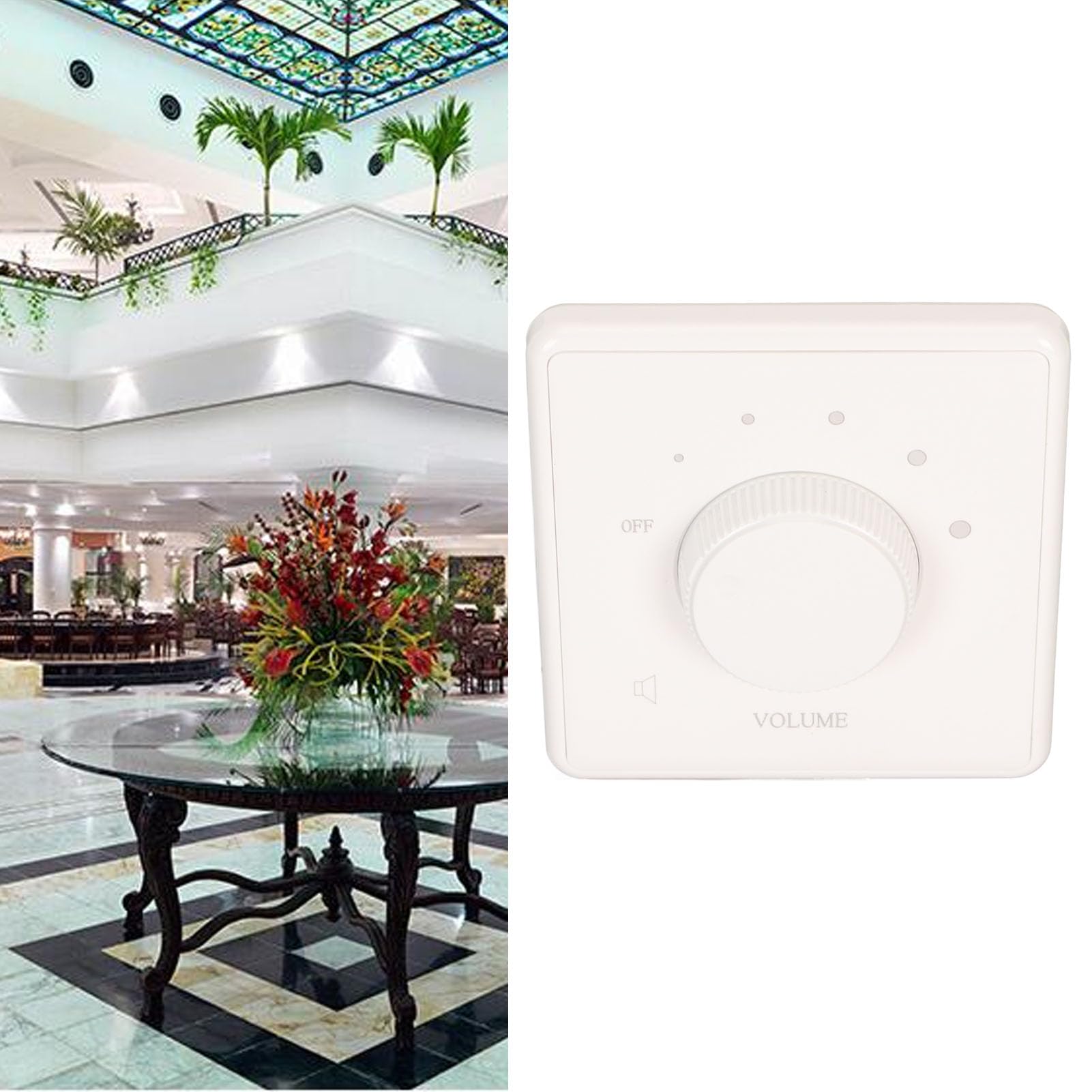 Wall Mount Volume Control Knob, 10W Volume Controller Knob - Image 2