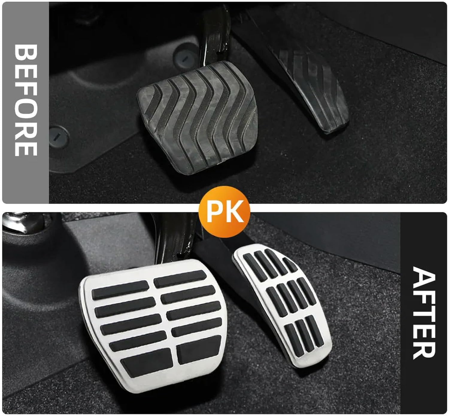 Car Pedals Gas Accelerator Brake Pedal Cover for Mitsubishi Outlander 4 2022 2023 2024 2025 Non-Slip Pedal Pad Interior Accessories