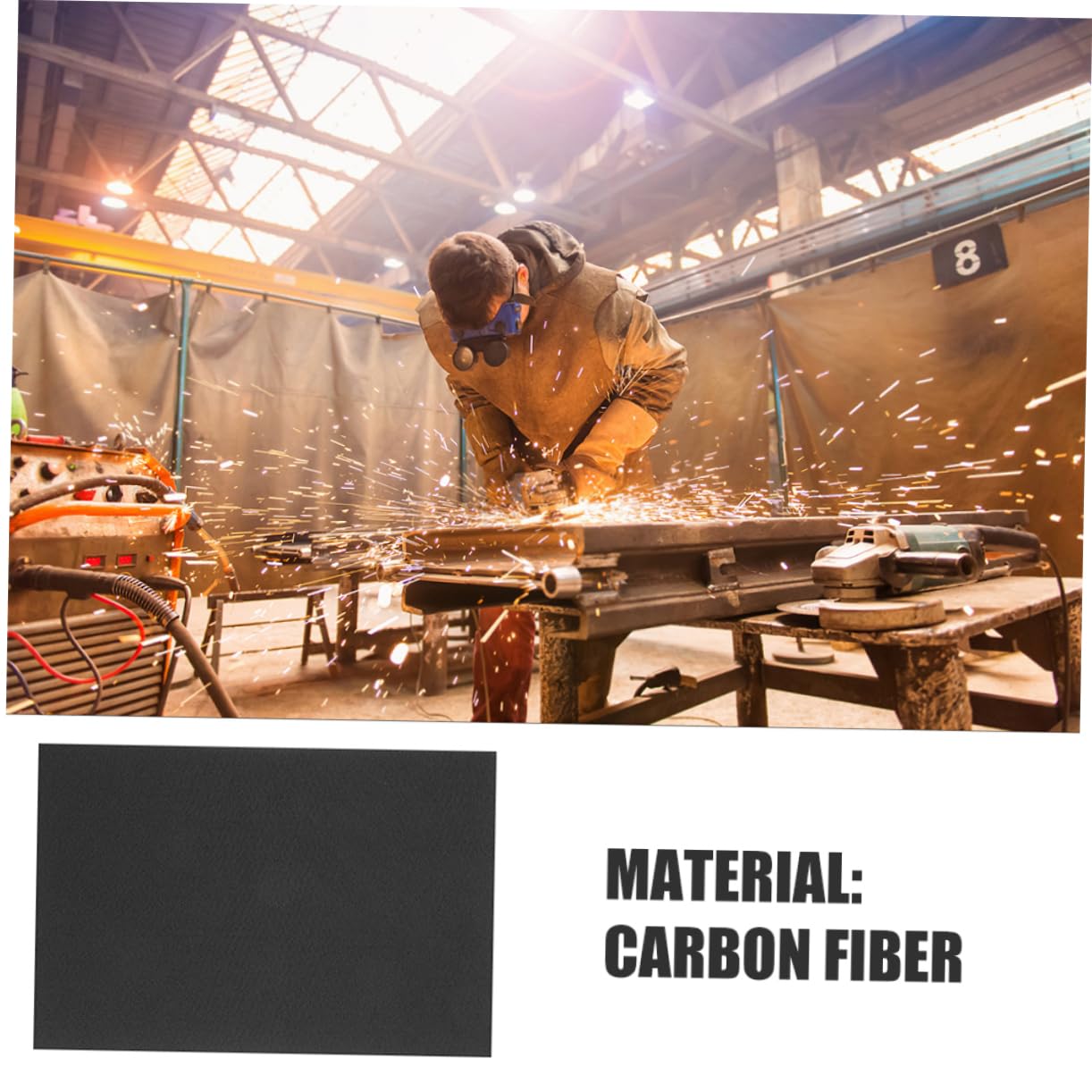 CHILDWEET Graphite Felt Graphite Welding Felt Carbon Felt Pad Protective Carbon Felt Welding Felt Pad Graphite Blanket Welders Welding Blanket Carbon Felt for Welding Black Carbon Fiber