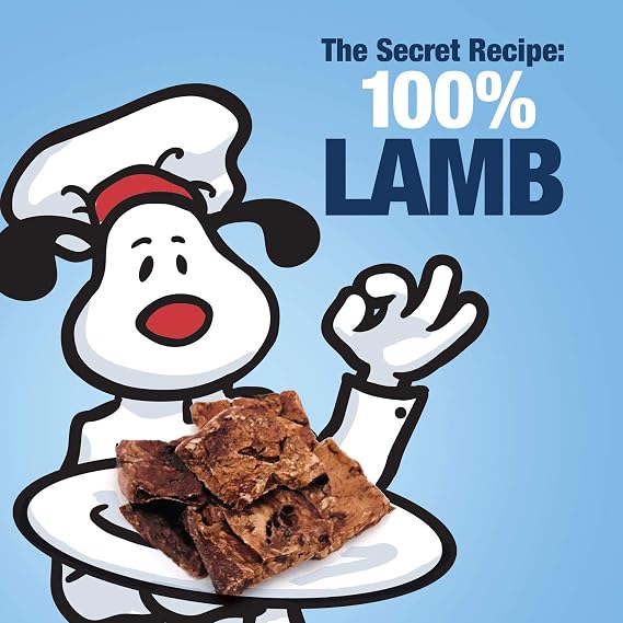 ValueBull Premium Lamb Lung Cubes, 2 Pounds - All Natural Dog Chews, Grass-Fed, Single Ingredient