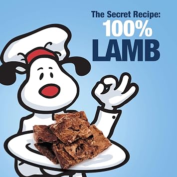 ValueBull Premium Lamb Lung Cubes, 2 Pounds - All Natural Dog Chews, Grass-Fed, Single Ingredient
