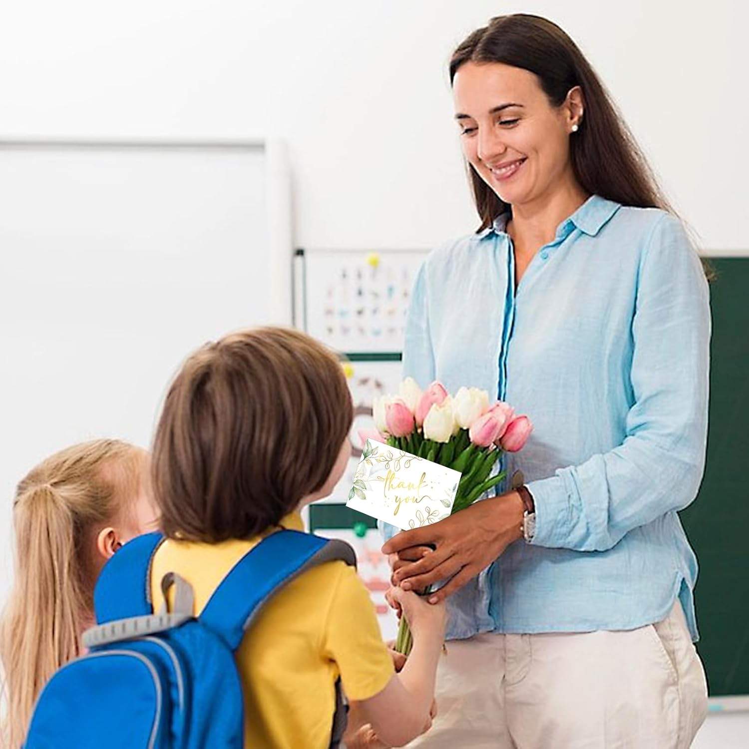 48 Pack Green Thank You Cards With Envelopes, Eucalyptus Leaves Thank You Card, for Bridal Appreciation Banquet, Baby Shower, Graduation Ceremony, Birthday Greeting Letter, Blank Cards and Envelopes 4x6 Inch - Image 5
