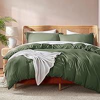 Vista 46 de Nestl Juego de funda de edredón suave de doble cepillado y cierre de botones, juego de 3 piezas: 1 funda de edredón 104 x 98 pulgadas y 2 fundas