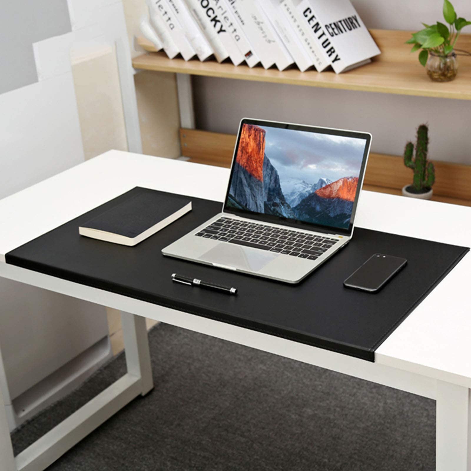 Alfombrilla para Mesa, Almohadilla de Escritorio de Cuero PU