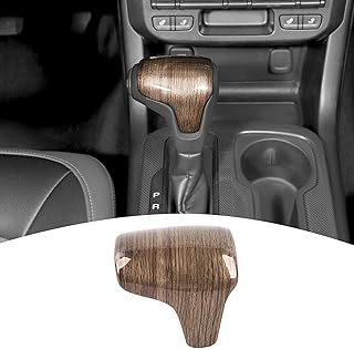 for Colorado Gear Shift Knob Trim Cover Fit for Chevy Colorado/GMC Canyon 2014-2022 Brown Wood Grain Interior Accessories 1pcs