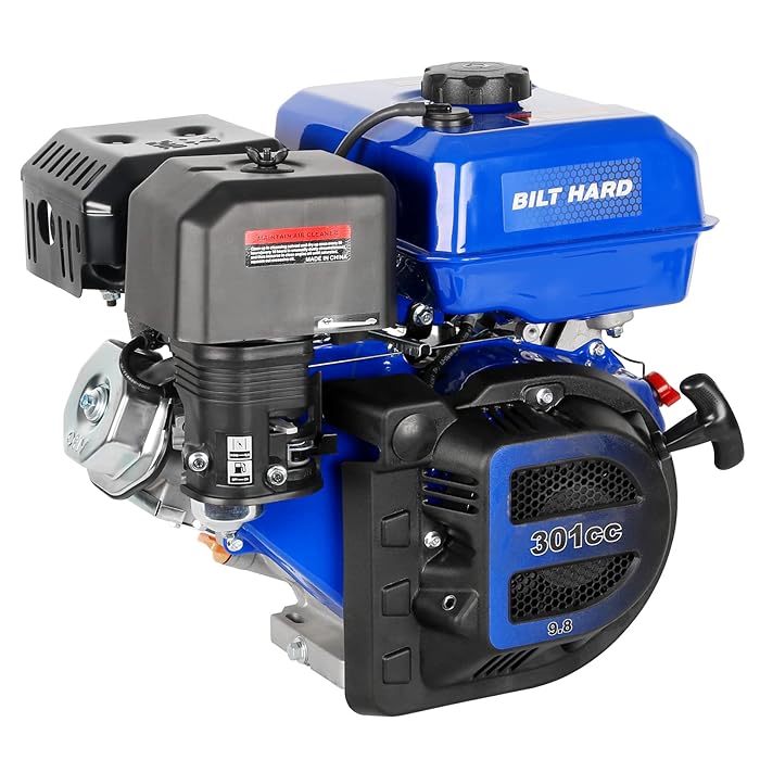 Buy BILT HARD 301cc 10HP Gas Powered Engine, Horizontal 4 Stroke OHV