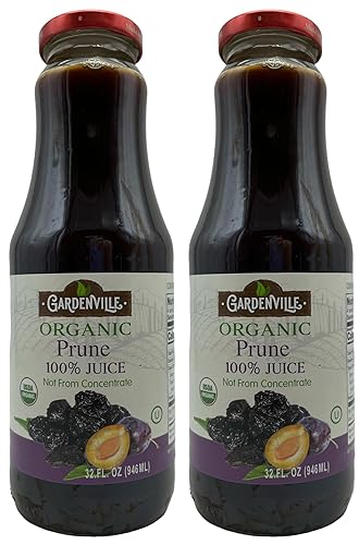 Miniatura 7 de Gardenville Jugo de arándano orgánico (paquete de 2), USDA orgánico, sin azúcar añadido, certificado U Kosher, pasteurizado, botellas de vidrio