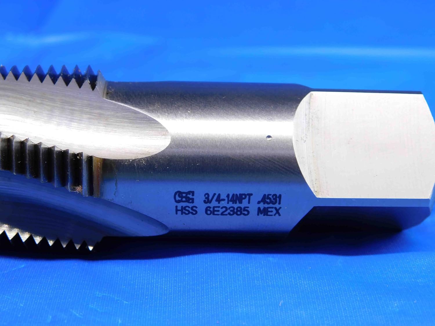 New OSG 3/4 14 NPT HSS Pipe TAP 5 Spiral Flute .75 Taper Tapered - BR1649BC3