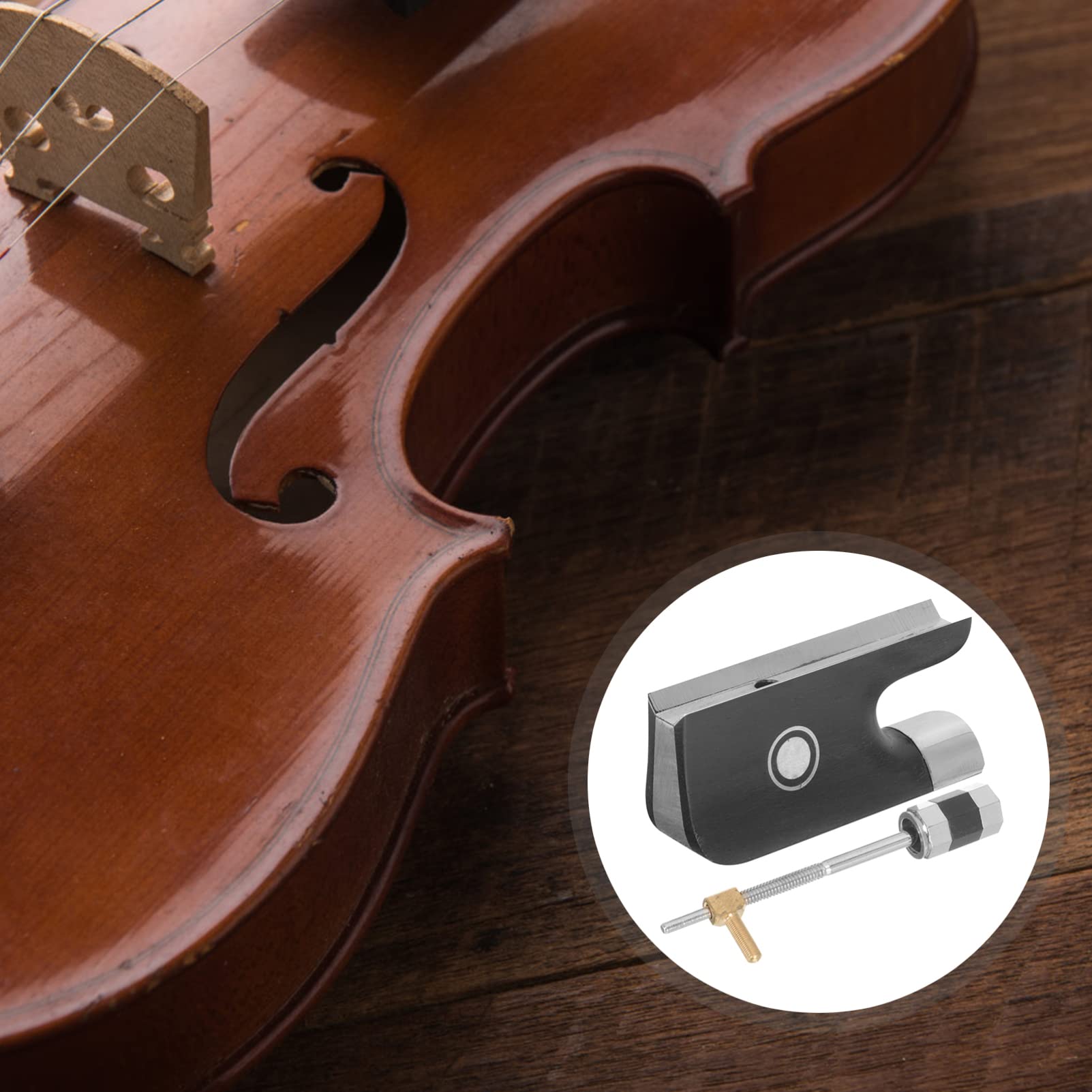 ibasenice 5sätze Cello Violin Bow Frog Ersatzteil Mit Schraube Aus Strapazierfähigem Für Hochwertigen Und Verbesserte Elastizität Geeignet Für Violinen Und Cellos