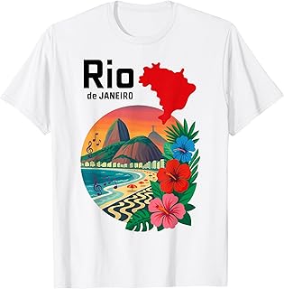 Rio de Janeiro Travel Art Brazil Souvenir T-Shirt