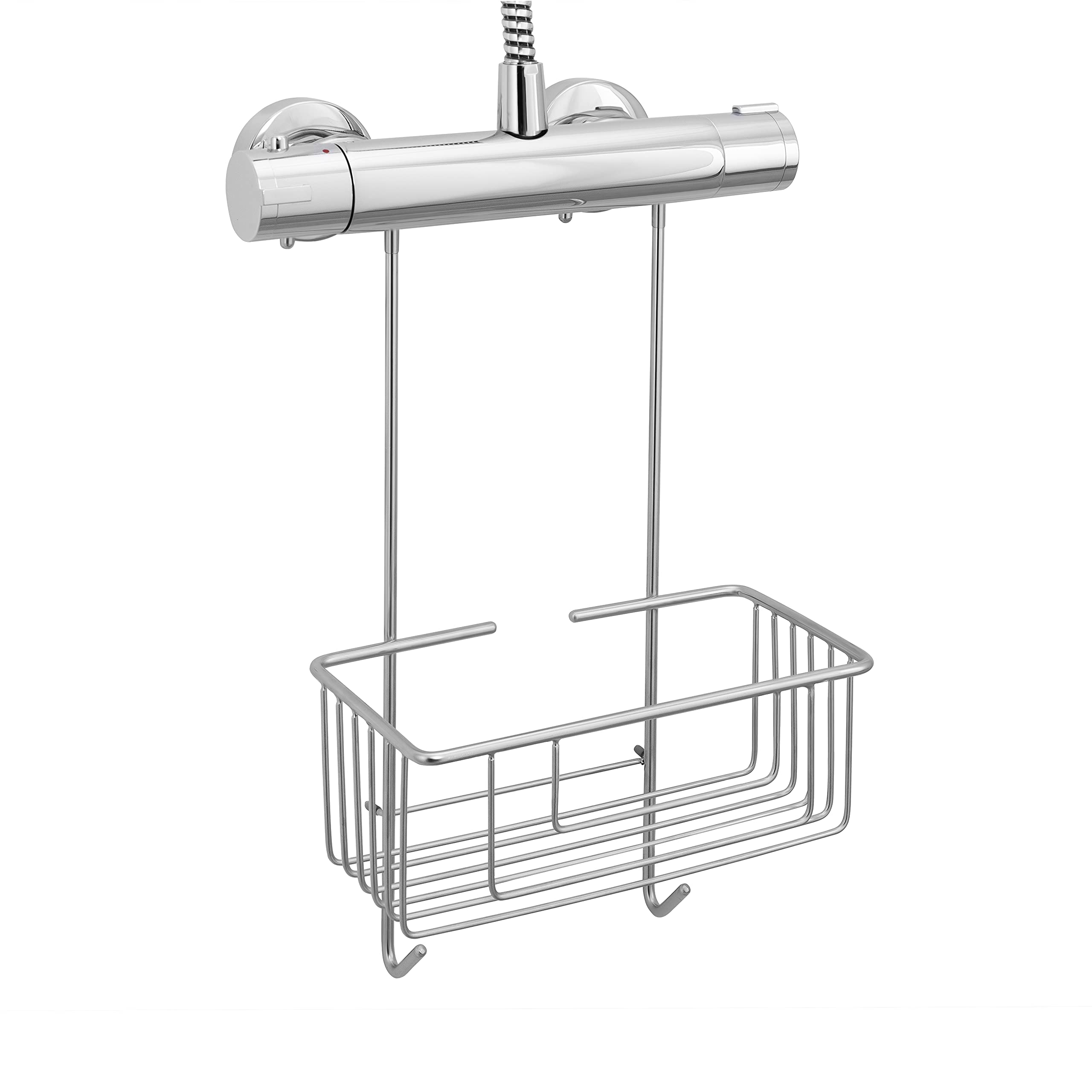 kowald ® Cesto portaoggetti per doccia da appendere al rubinetto, in acciaio inox, 100% antiruggine