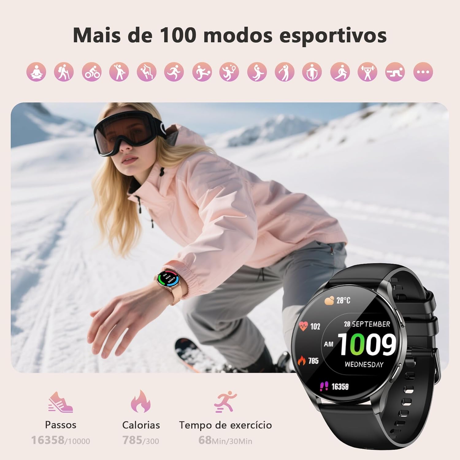 Review IOWODO W40: descubra como este smartwatch transforma seu estilo e treino! 5