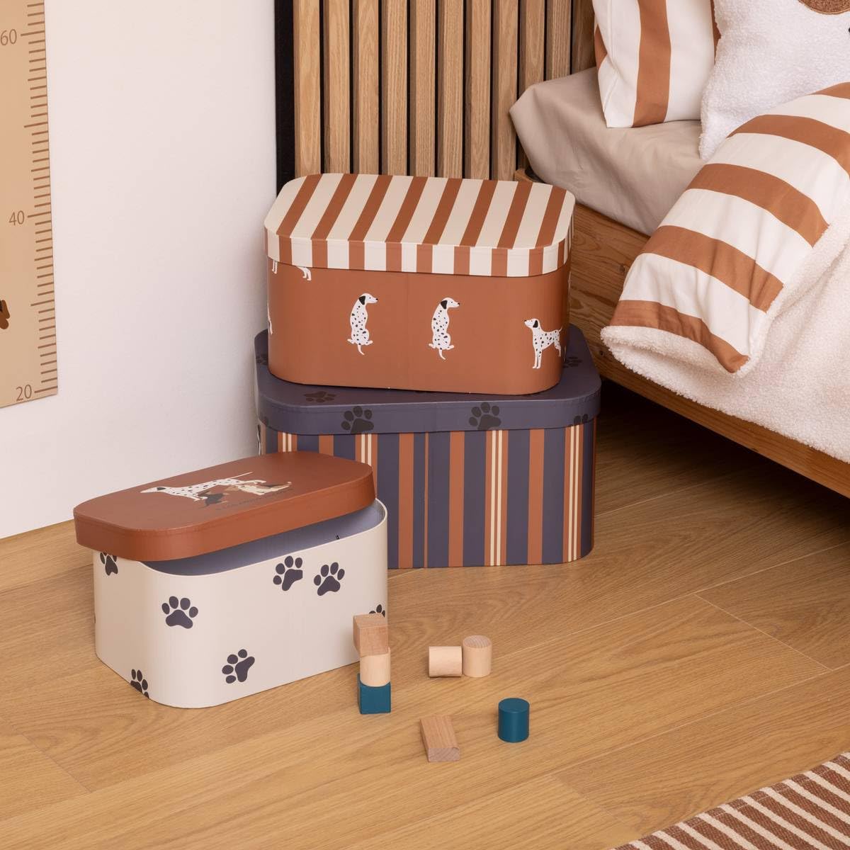 ATMOSPHERA CREATEUR D'INTERIEUR - Set di 3 scatole scott 36,8x19 cm