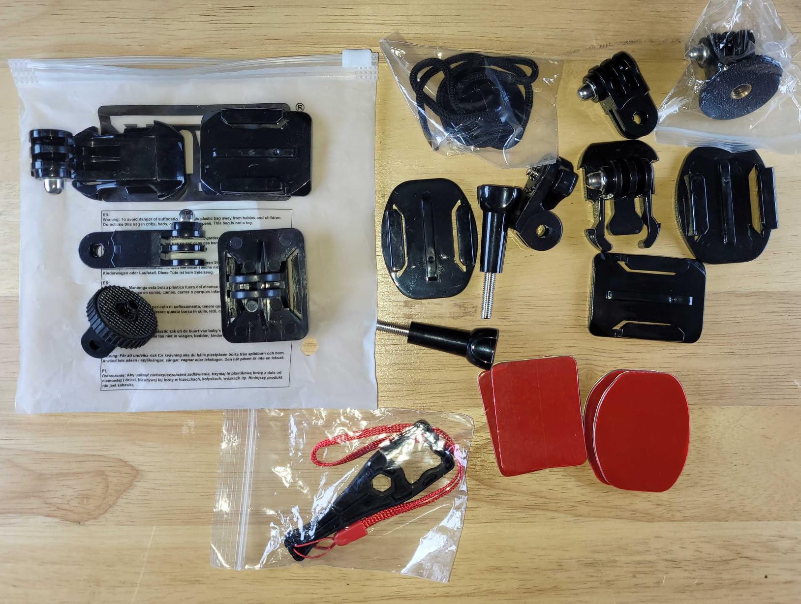 BELLE VOUS Universal Action Camera Mount Accessory Kit 20in1 Grab