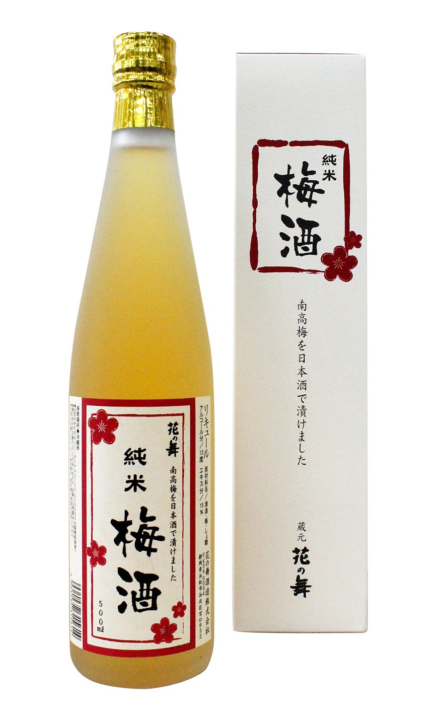 [うめしゅ] Amazon.co.jp: Hanamai Shuzo Junmai Umeshu, 16.9 fl oz (500 ml