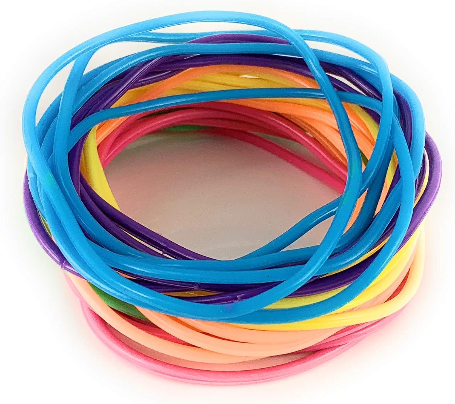 Multi Color set pack lot of 30 jelly rubber gummy bangle