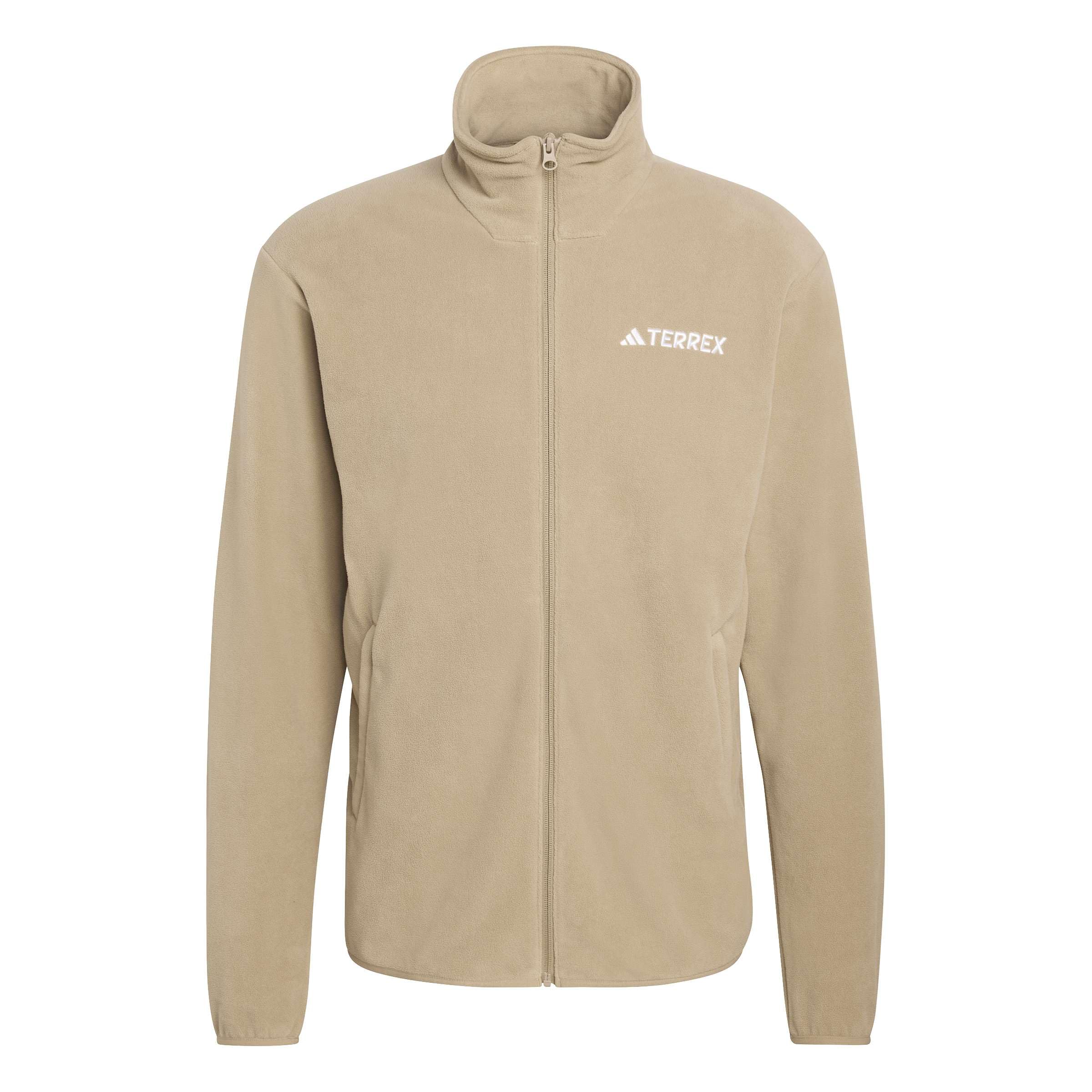 adidas Men's Terrex Multi Essentials Full Zip Fleece Jacket, blanch cargo, XL