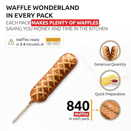 Miniatura 2 de OldSoul - Mezcla profesional de gofres de corndog  Sabor a vainilla  Sin soja y nueces  30 libras  840 gofres (vainilla, 30 libras)