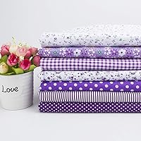 Vista 59 de 7 piezas de tela de algodón floral de 20.0 x 20.0 pulgadas, suministros para hacer máscaras, acolchado, retazos, tela de retazos, paquetes