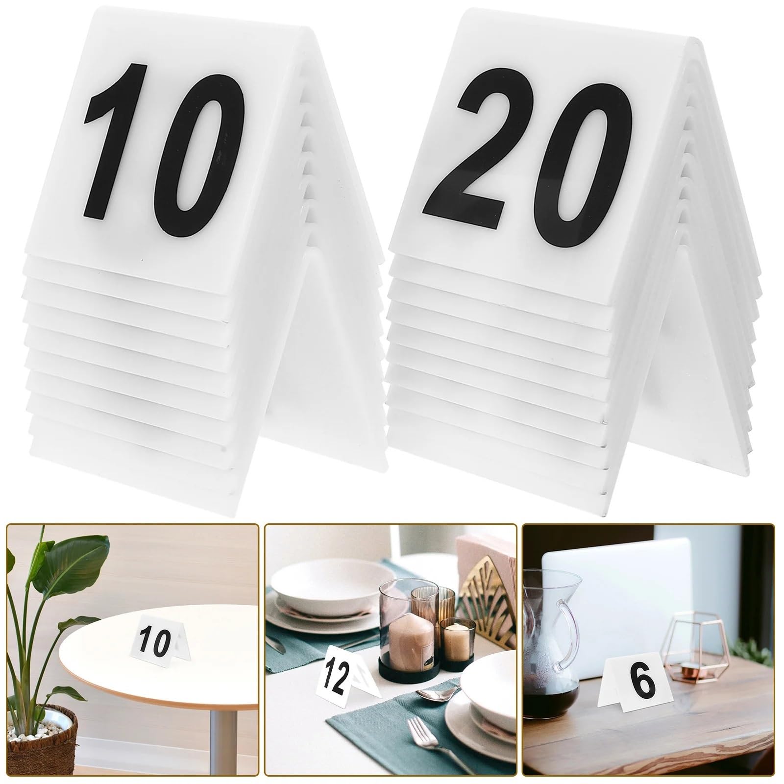20 Stück Restaurant-Nummernschilder FüR Restaurants
