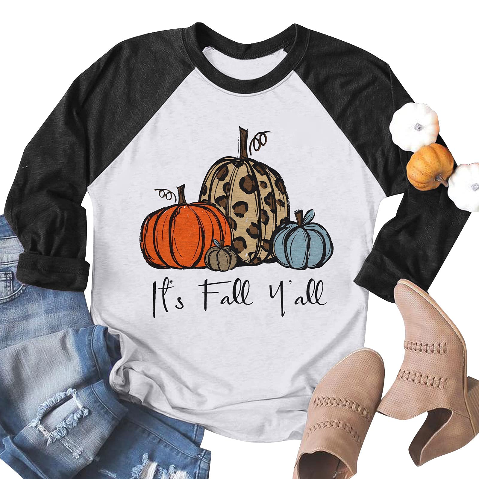 Women's Autumn Thanksgiving Print Shirts