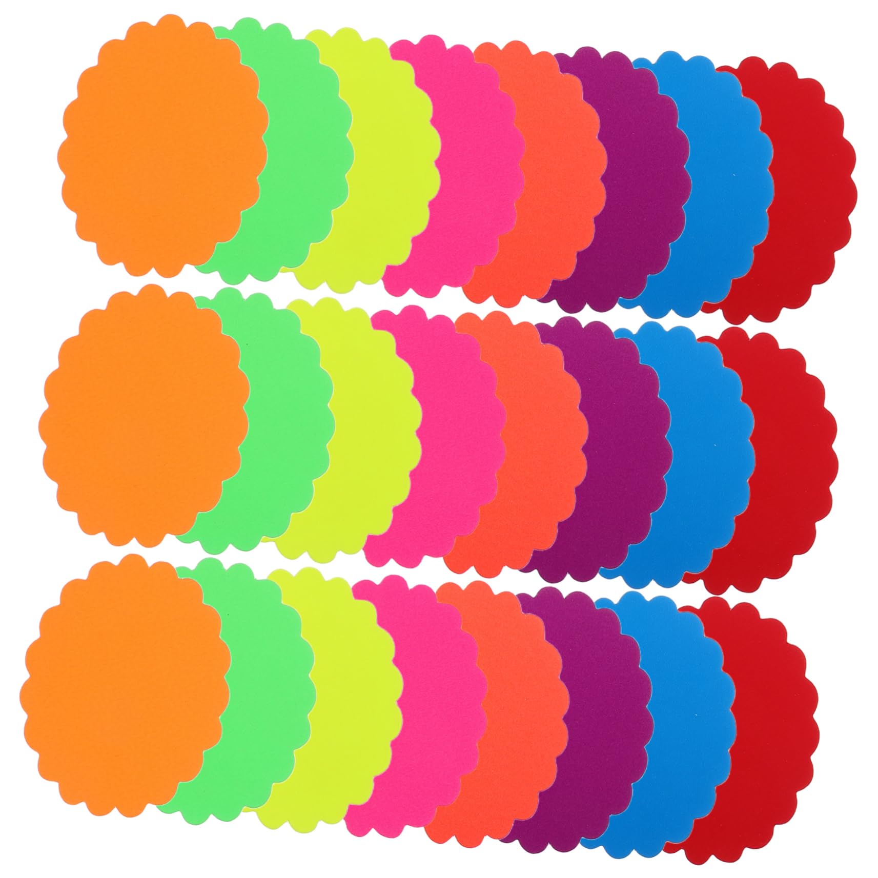 HAPINARY Sale Tag Stickers 400pcs Mini Clip Display Retail Tags Burst Shape Fluorescent Sign for Supermarket