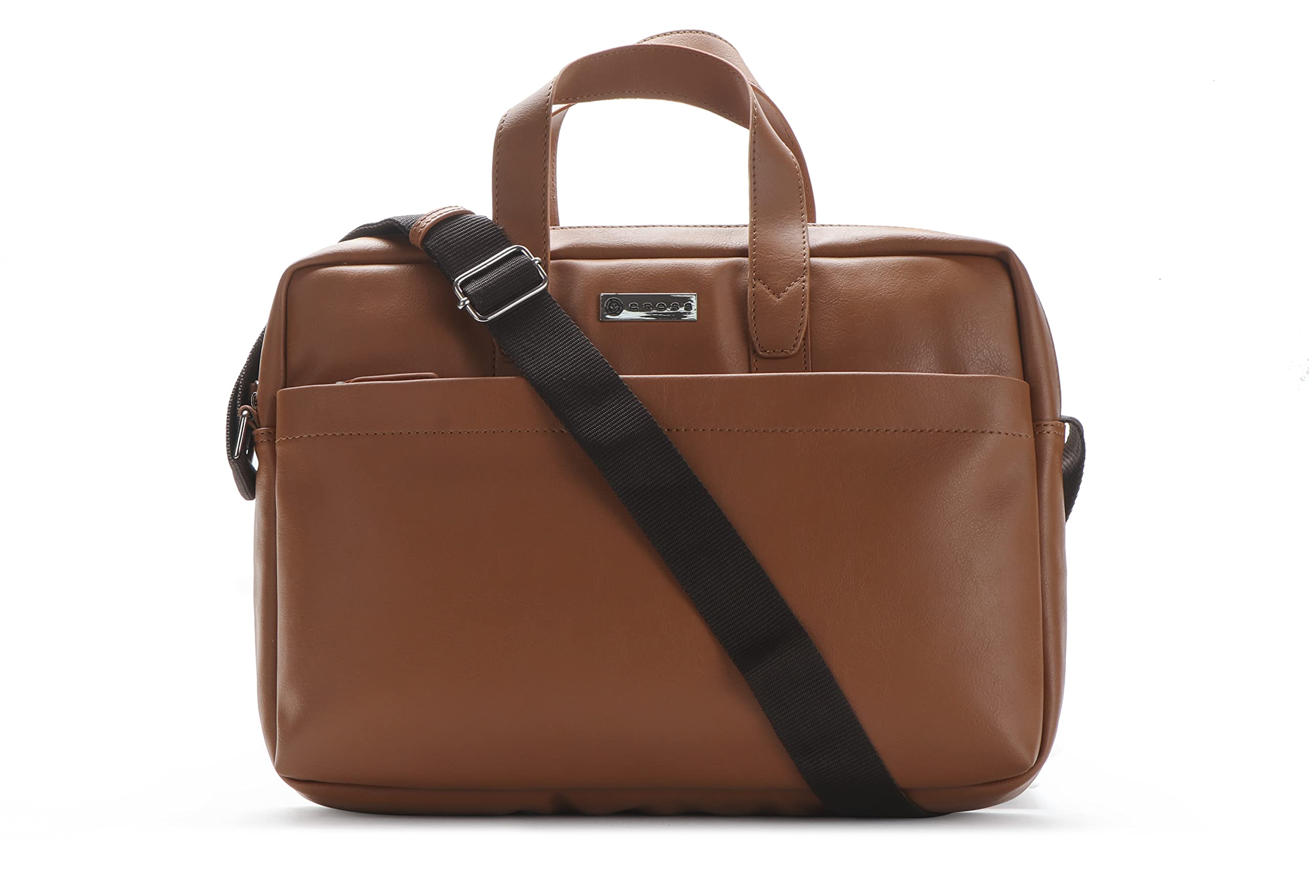 Cross Bradbury 15 inch Briefcase Bag | Office Laptop Bag Genuine Leather Lightweight and Durable PU Leather Material with Adjustable Shoulder Strap - Tan (B0BMLZR2V5) Amazon Price History, Amazon Price Tracker
