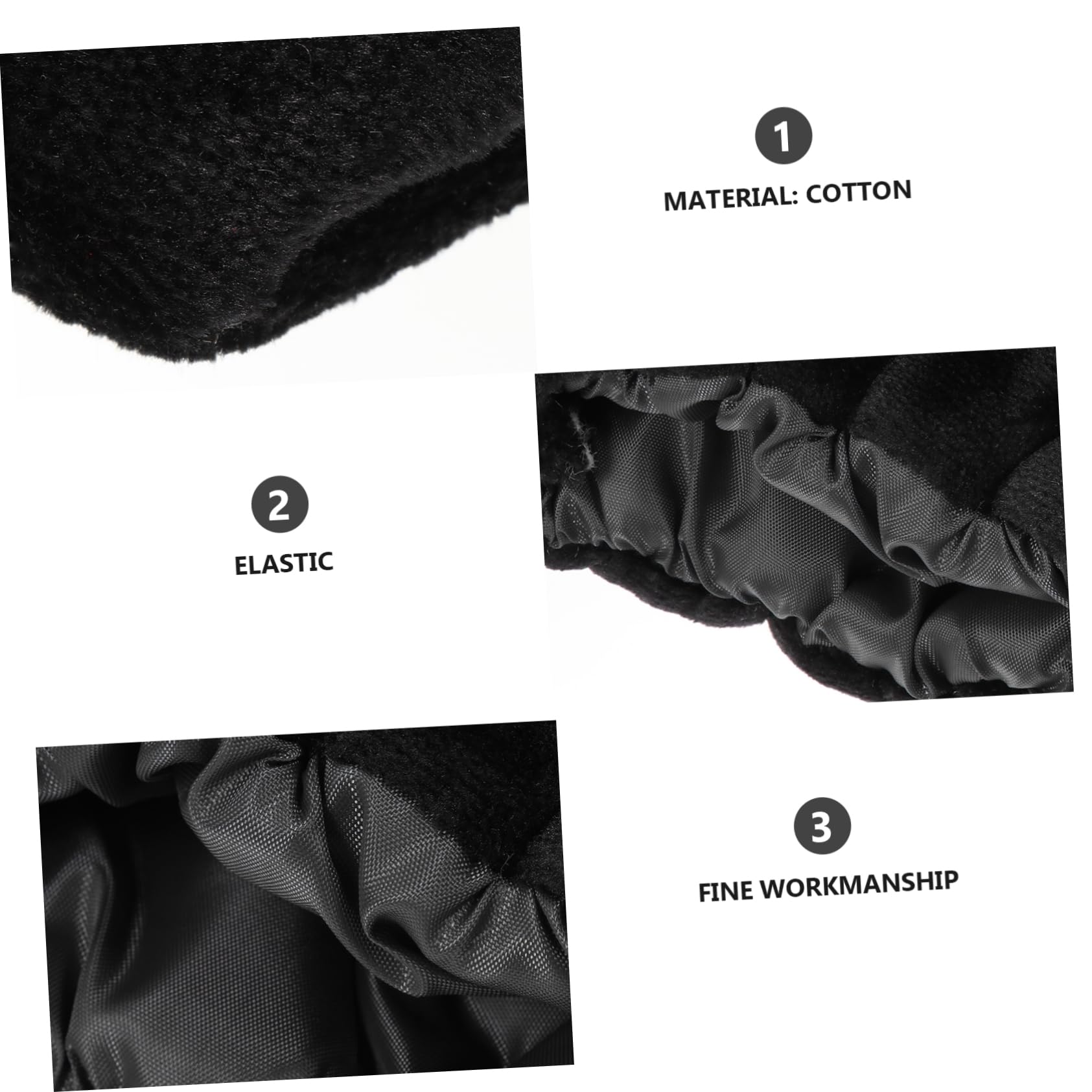 minkissy 3 Pares de Cojines para Muletas Correa Ajustable Resistente para La Superior de La Muleta Ajuste Antideslizante