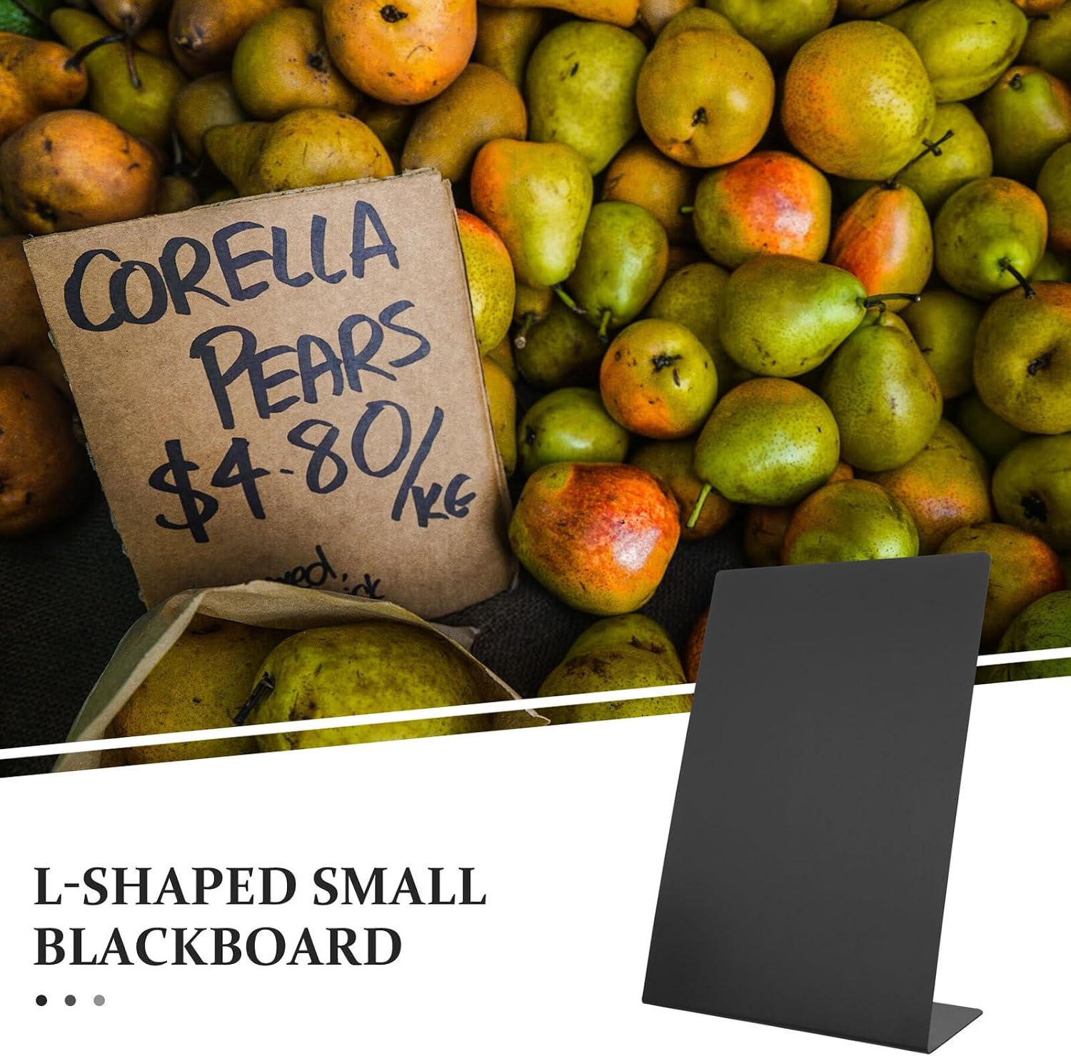BESTYASH 5pcs Acrylic Tabletop Blank Signs with Wooden Frames, 210x300mm Vertical Thickened Blackboards for Wedding, Bakery, Restaurant, Party Table Number and Price Display