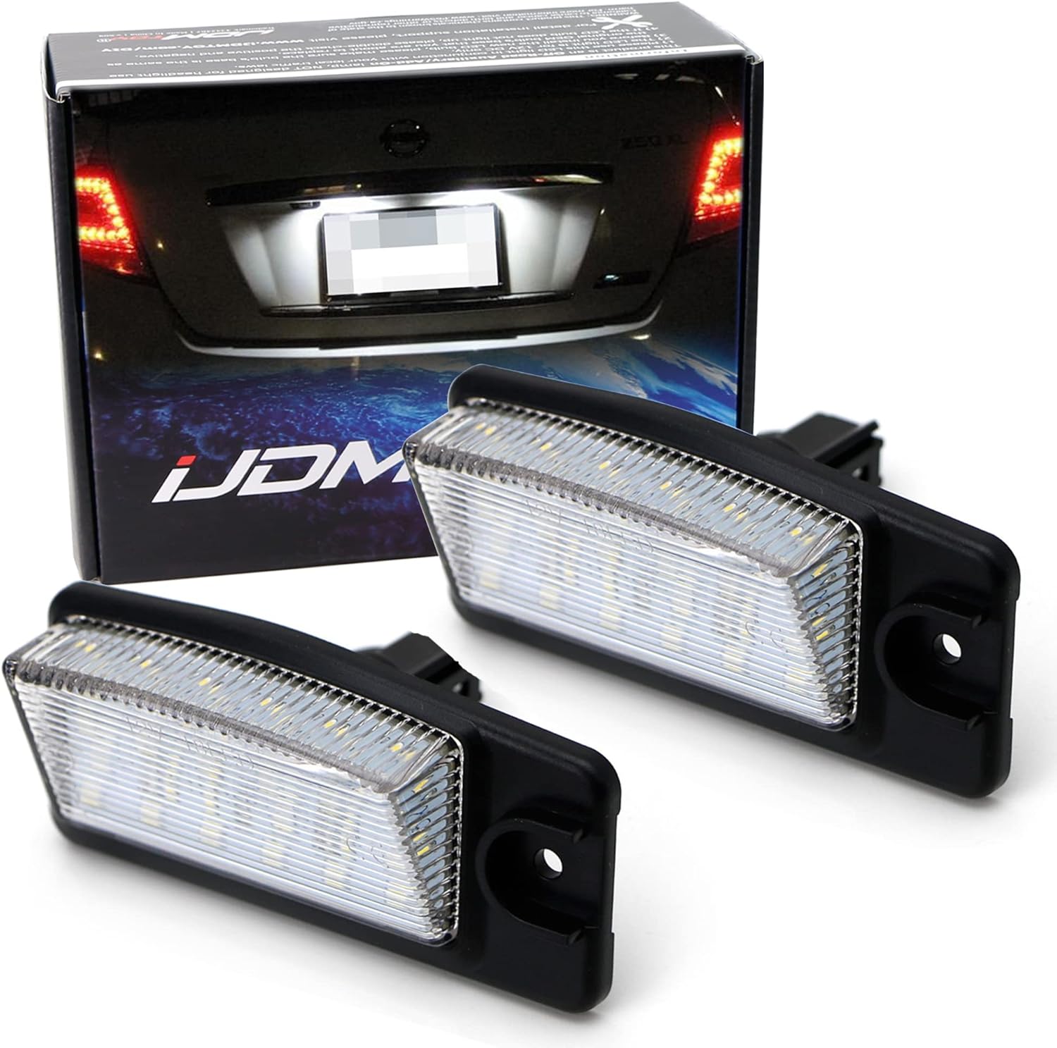 iJDMTOY OEMFit 3W Full LED License Plate Light Kit