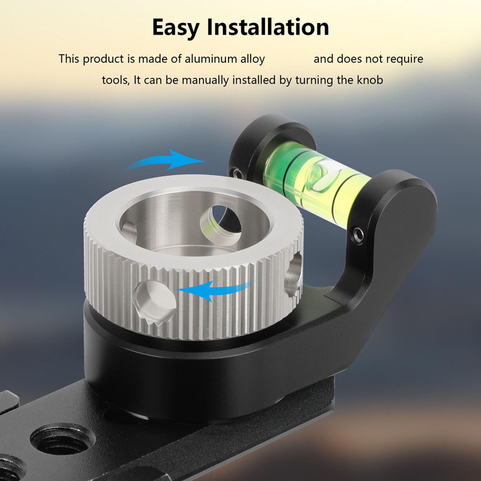 Livelle a bolla compatte in alluminio con design a vite da 1/4