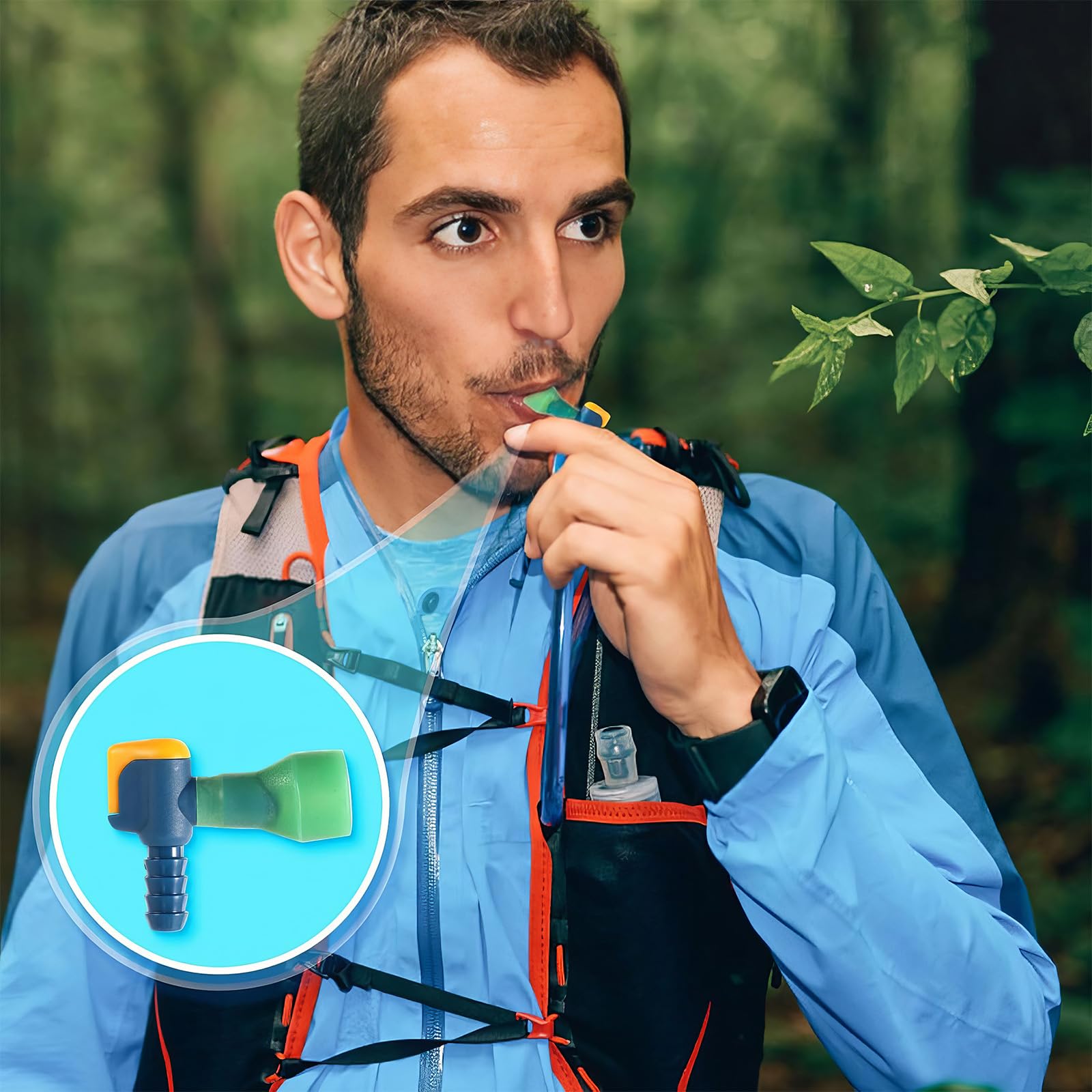 Valvola Morso,6 PCS Bocchini in Silicone,Valvola per Morso,Bite Valve,Tubo per Bevande da Ciclismo All'aperto,Ricambio Bocchino,per Il Serbatoio della Vescica di Idratazione dello Zaino