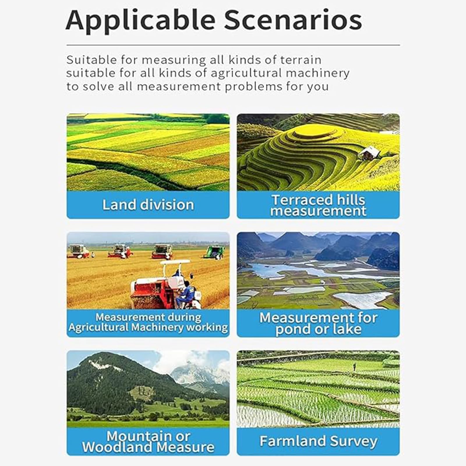 Equipo De Topografía, Medidor GPS Portátil para Terrenos, Posicionamiento, Medición De Distancia Y área, Detección De 4 Satélites, para Tierras De Cultivo Y Lagos