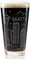 Vista 67 de AMSTERDAM NETHERLANDS SKYLINE Engraved Pint Beer Glass Minimalist City Sky Line Full Wrap Engraving Great Gift Idea!