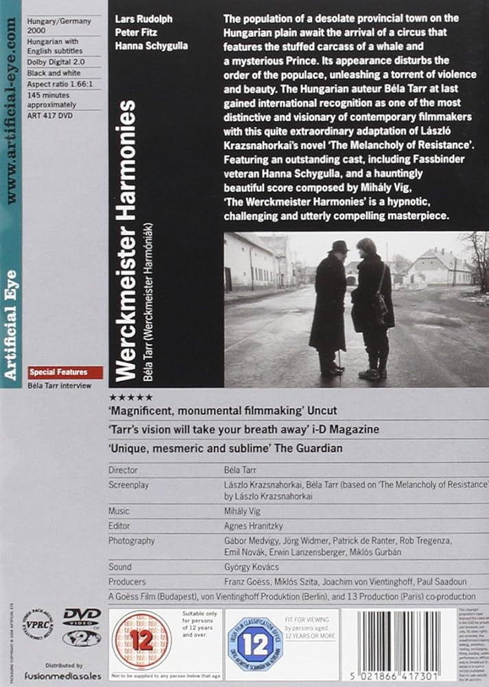 『入手困難』ヴェルクマイスター・ハーモニー('00ハンガリー/独/仏) 入手困難』ヴェルクマイスター・ハーモニー('00ハンガリー/独/仏