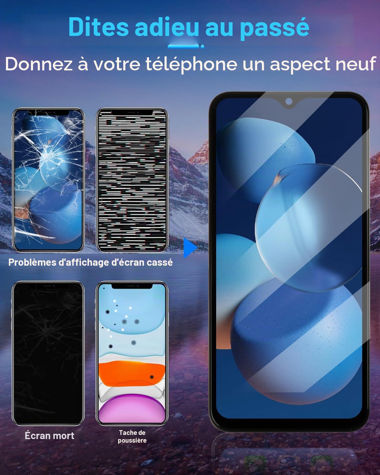 LCD Display pour Samsung A25 5G Écran LCD pour Samsung Galaxy A25 5G SM-A256B SM-A256E SM-A256U 6,5" Ecran Replacement Écran Tactile Touchscreen Assemblée + Réparation (Noir avec Cadre, Incell)