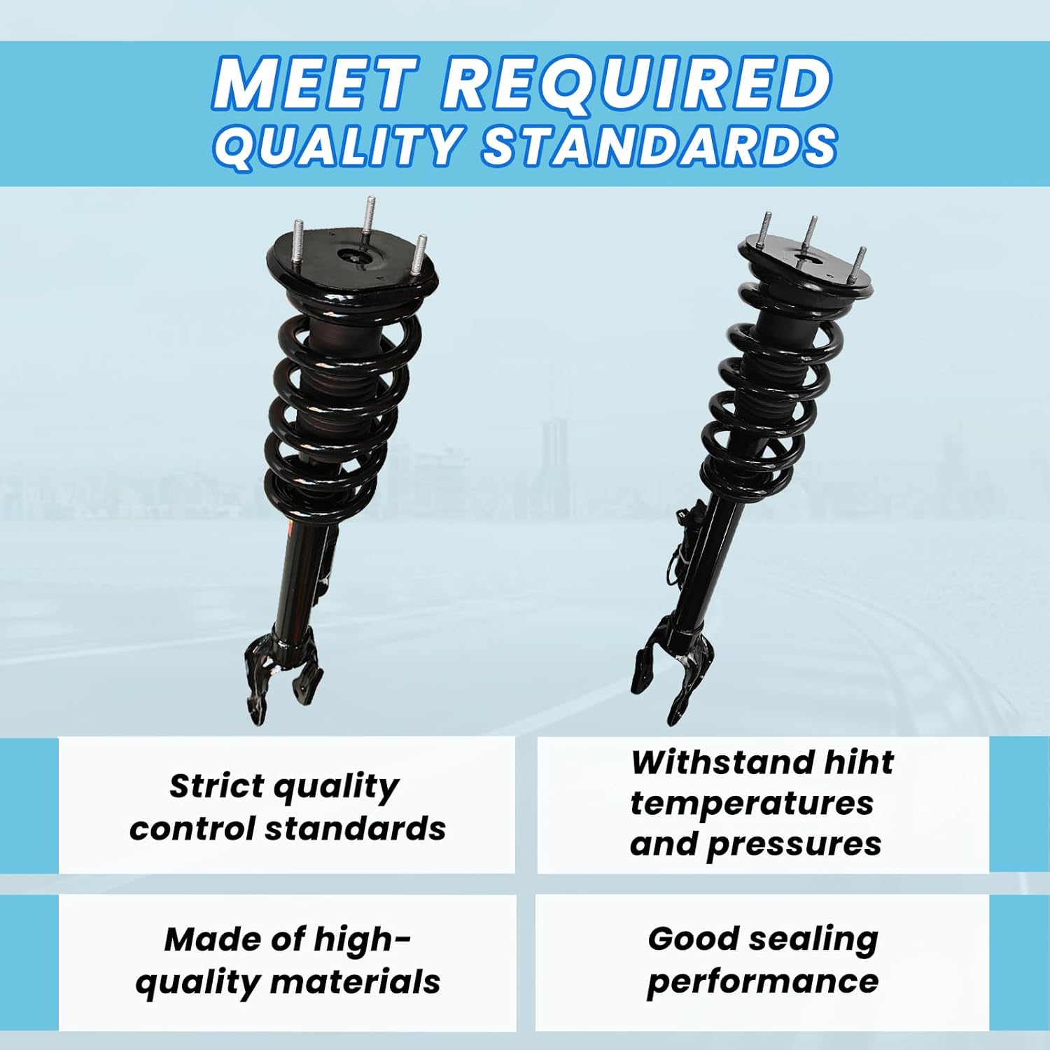 Shock Absorber Assembly for 2012-2015 Jeep Grand Cherokee SRT and SRT8 Car Front Right Air Struts OEM Replace# 68139496AC, 68384344AB (2S2395 x 1)