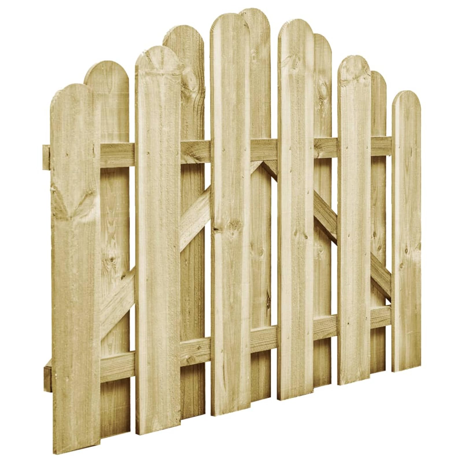 Portail de Jardin en Bois de Pin Imprégné - Design Rustique & Résistant