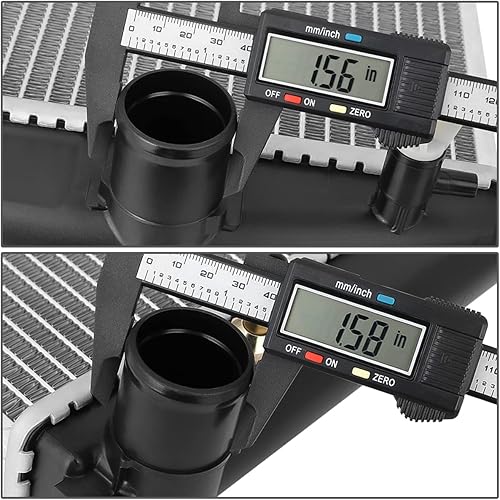 Miniatura 33 de DNA Motoring OEM-RA-13283 - Radiador de núcleo de aluminio estilo fábrica de 23-9/16 pulgadas, compatible con Suzuki Esteem AT/MT 99-02