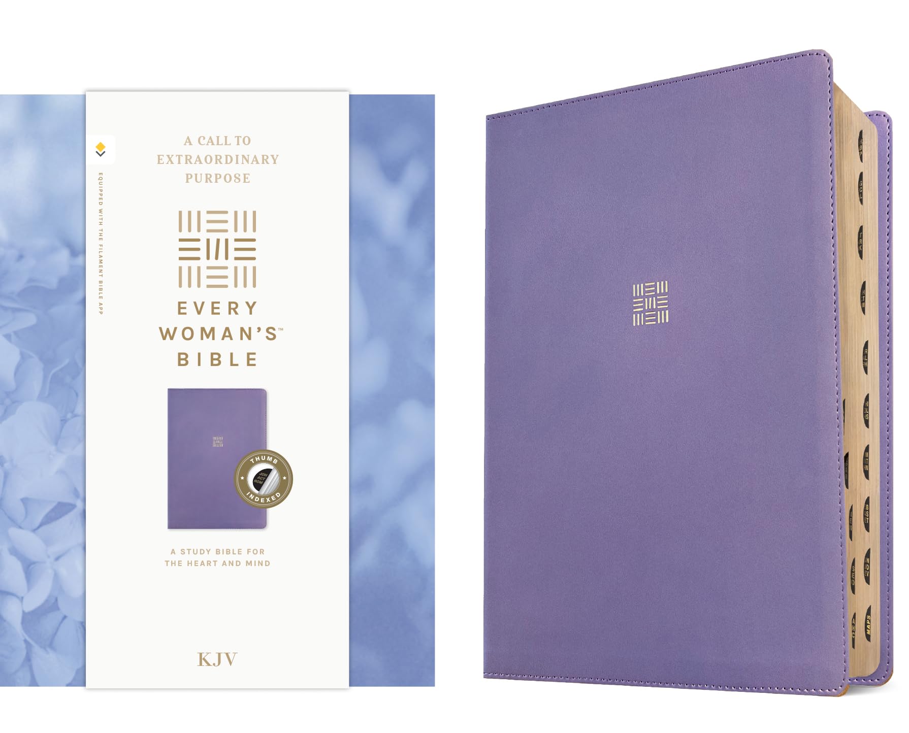 KJV Every Woman's Bible, Filament Enabled (LeatherLike, Periwinkle Purple, Indexed, Red Letter): King James Version, Periwinkle Purple, Leatherlike, ... Enabled, Every Woman's, Indexed, Red Letter
